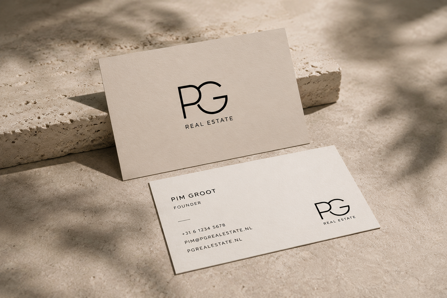 PG Real Estate business cards